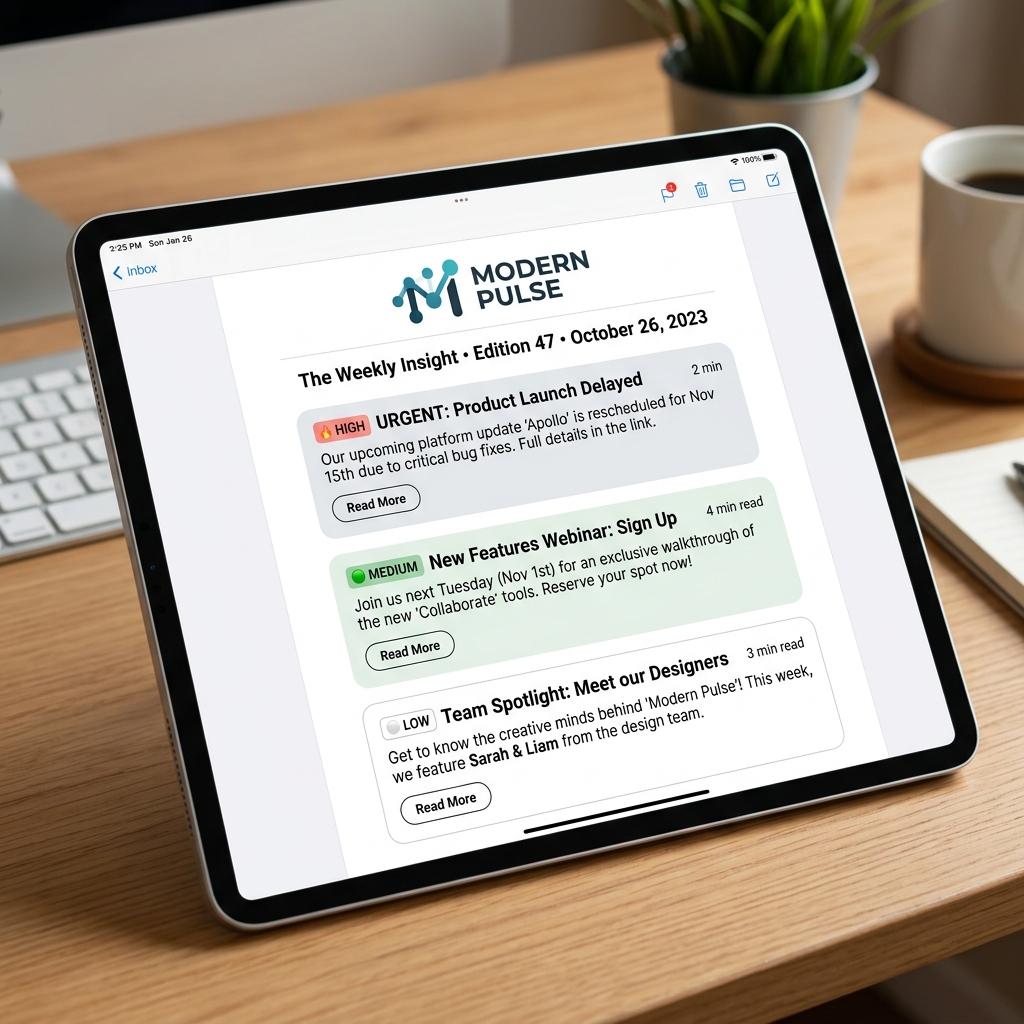 Newsletter Screenshot